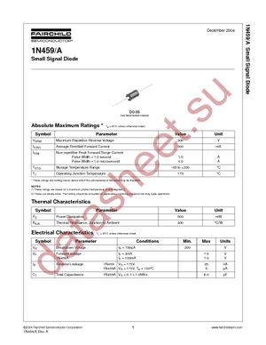 1N459A datasheet  